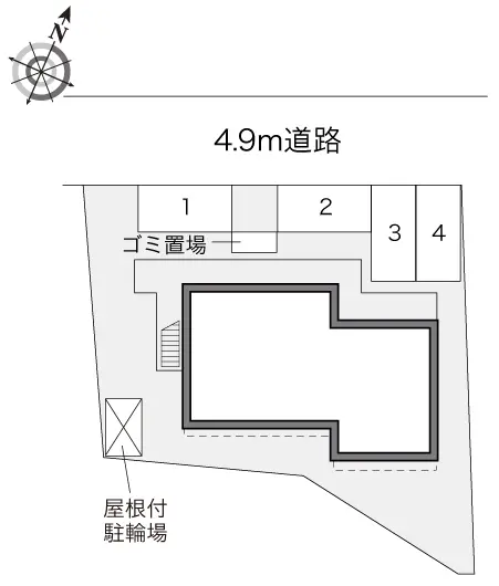 ★手数料０円★四日市市西松本町　月極駐車場（LP）